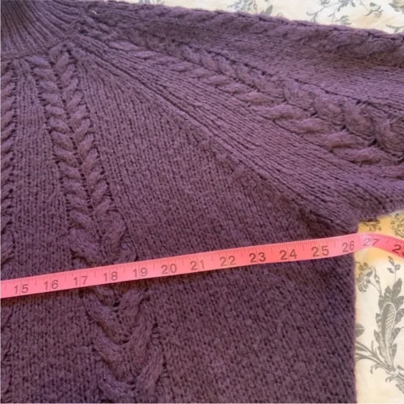 Nordstrom Caslon long cozy Plum Sweater - Picture 3 of 7